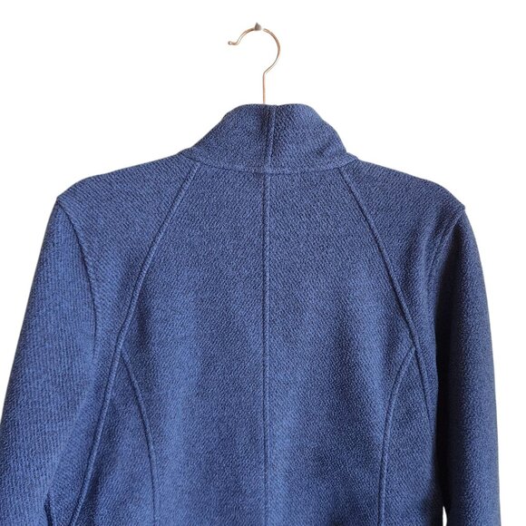 Athleta Jacket Blue Large Women's Stroll Fleece Full Zip Pockets Sweatshirt - Picture 9 of 10